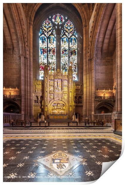 Liverpool Cathedral Lady Chapel Print by Jim Monk