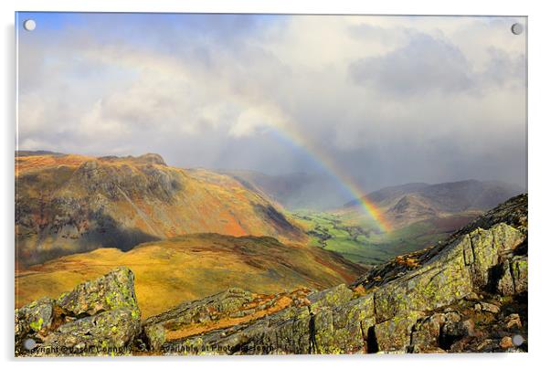 The Langdale Valley Rainbow Acrylic by Jason Connolly