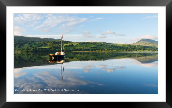 Bala Lake - Gwynedd, Wales.  Framed Mounted Print by Steven Wise
