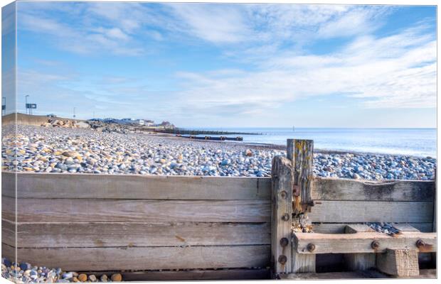 Hornsea Beach Canvas Print by Steve Smith