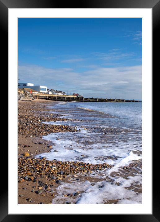 Tides Turning At Hornsea Framed Mounted Print by Steve Smith