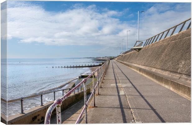 Peaceful Morning At Hornsea Canvas Print by Steve Smith