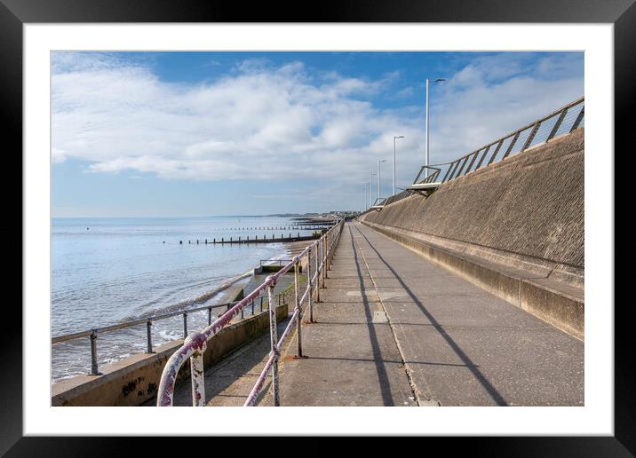 Peaceful Morning At Hornsea Framed Mounted Print by Steve Smith