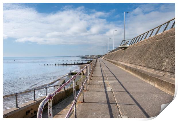 Peaceful Morning At Hornsea Print by Steve Smith