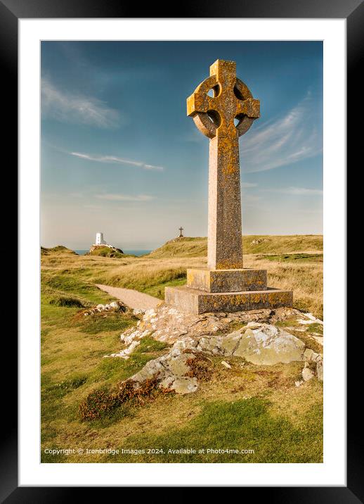 Ynys Llanddwyn crosses Framed Mounted Print by Ironbridge Images