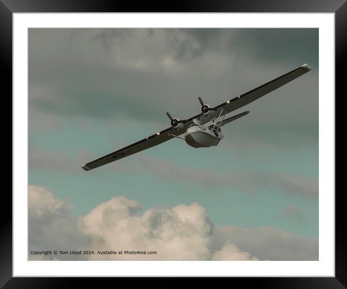 Dramatic Sky Aviation Approach Framed Mounted Print by Tom Lloyd