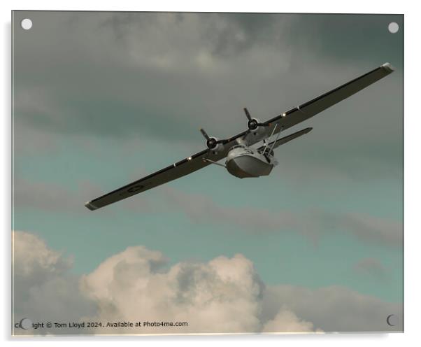 Dramatic Sky Aviation Approach Acrylic by Tom Lloyd