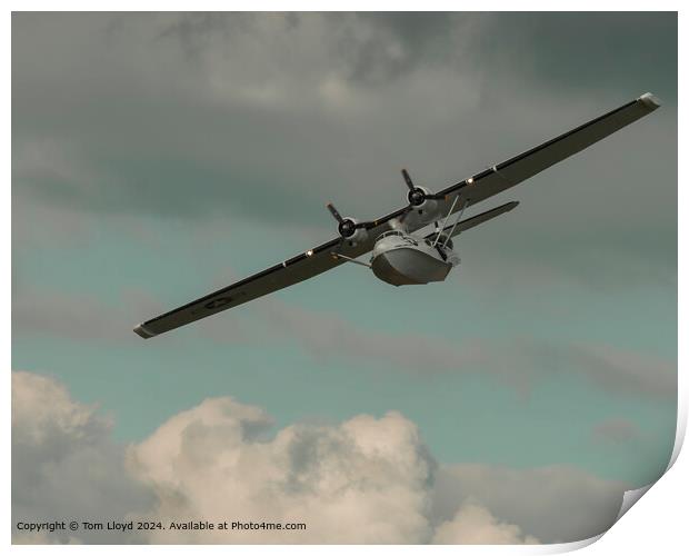 Dramatic Sky Aviation Approach Print by Tom Lloyd