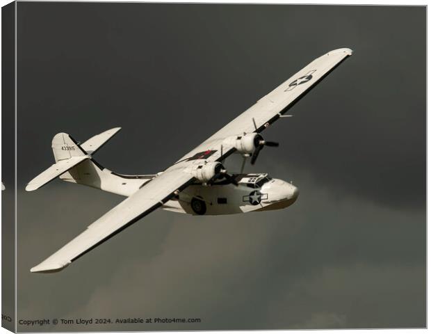 Contrasting Aircraft Angle Canvas Print by Tom Lloyd