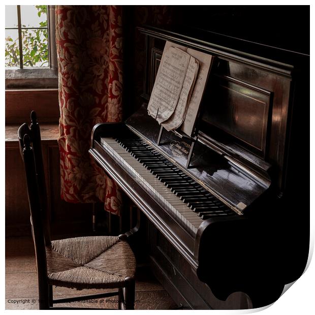 Reflections of Piano Nostalgia at Batemans Print by Tom Lloyd
