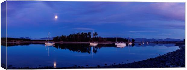 Waimea Estuary Twilight Reflections Canvas Print by Maggie McCall