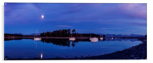 Waimea Estuary Twilight Reflections Acrylic by Maggie McCall