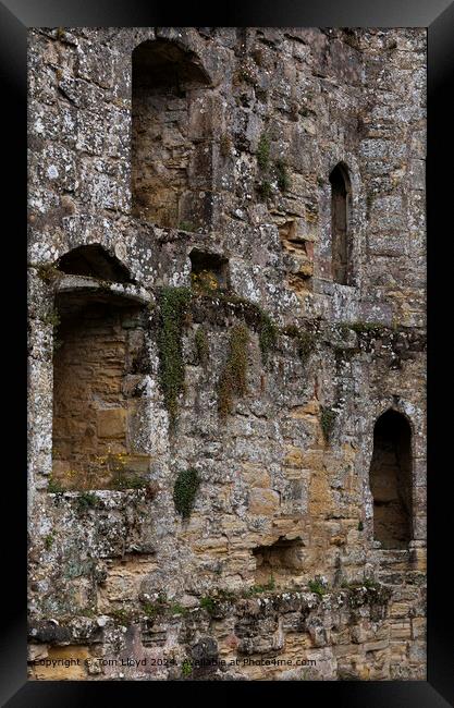 Bodiam Castle Sandstone Arches Framed Print by Tom Lloyd