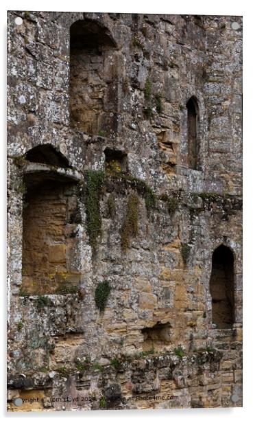 Bodiam Castle Sandstone Arches Acrylic by Tom Lloyd