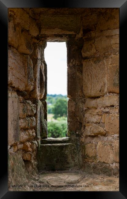 Bodiam Castle Arches: Sandstone Perspective Framed Print by Tom Lloyd