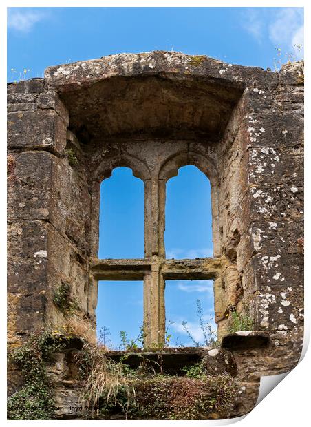 Bodiam Castle Sandstone Arches Print by Tom Lloyd