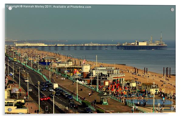 Brighton Seafront Acrylic by Hannah Morley