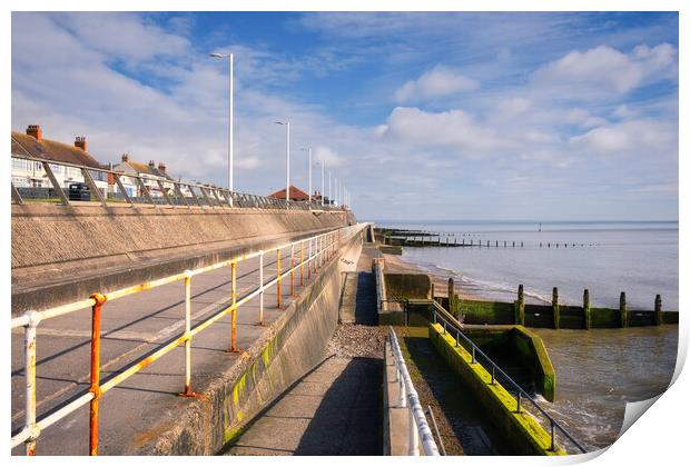 Hornsea Seafront Print by Tim Hill