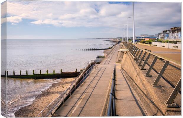 Hornsea Seafront Promenade Canvas Print by Tim Hill