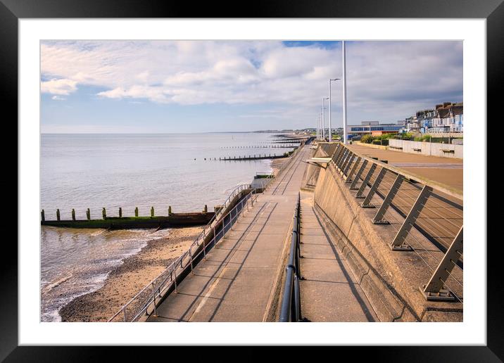 Hornsea Seafront Promenade Framed Mounted Print by Tim Hill