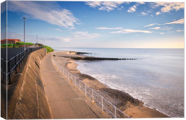 Hornsea Seafront and Beach Canvas Print by Tim Hill