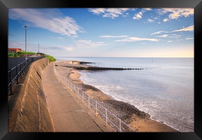 Hornsea Seafront and Beach Framed Print by Tim Hill