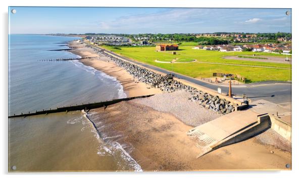 Hornsea South Promenade from Above Acrylic by Tim Hill