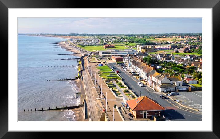 Hornsea Yorkshire Coast from Above Framed Mounted Print by Tim Hill