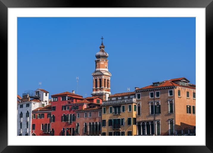 Venice City Skyline Framed Mounted Print by Artur Bogacki
