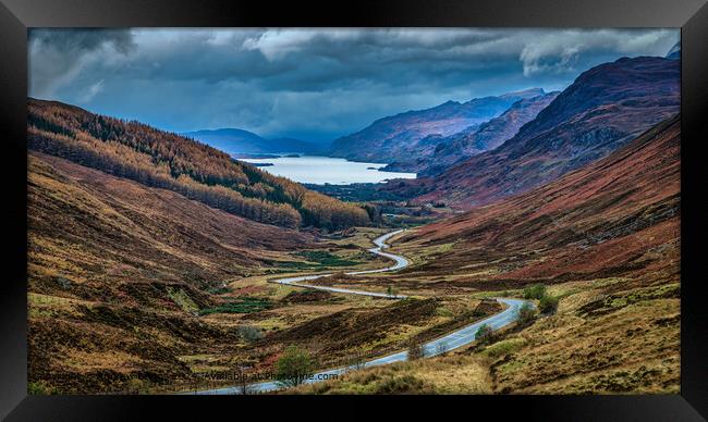 Glen Docherty Loch Maree Landscape Framed Print by Andrew Briggs