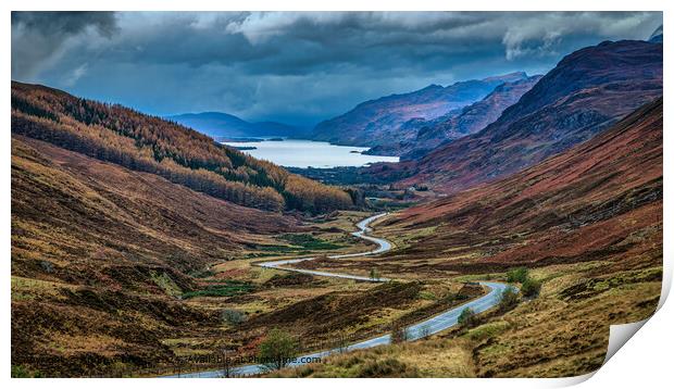 Glen Docherty Loch Maree Landscape Print by Andrew Briggs