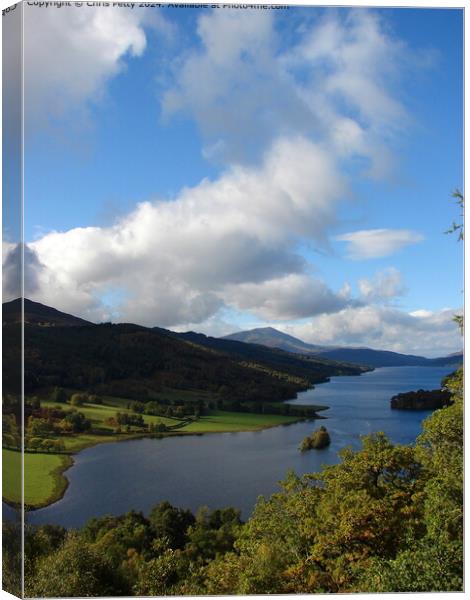 Queens View, Perthshire Canvas Print by Chris Petty