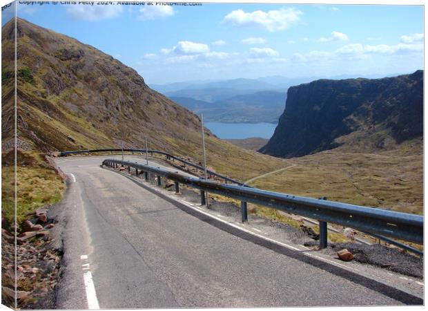 The Bealach na Ba (Pass of the Cattle) Canvas Print by Chris Petty