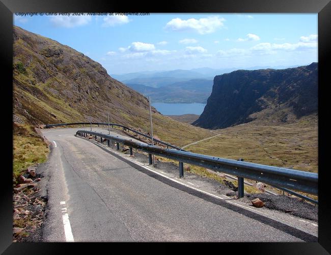 The Bealach na Ba (Pass of the Cattle) Framed Print by Chris Petty