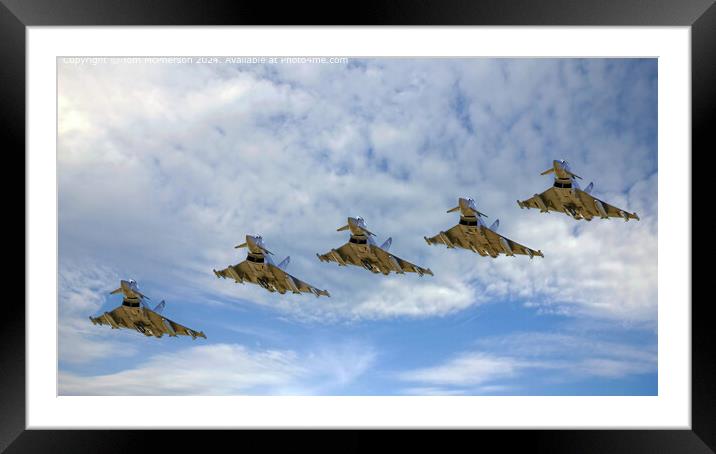 Eurofighter Typhoons RAF Lossiemouth Framed Mounted Print by Tom McPherson