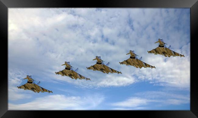 Eurofighter Typhoons RAF Lossiemouth Framed Print by Tom McPherson