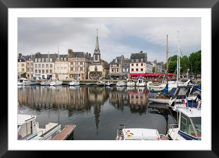 The Vieux Bassin Honfleur France Framed Mounted Print by Martyn Arnold