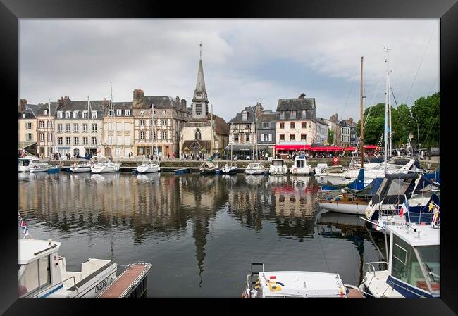 The Vieux Bassin Honfleur France Framed Print by Martyn Arnold