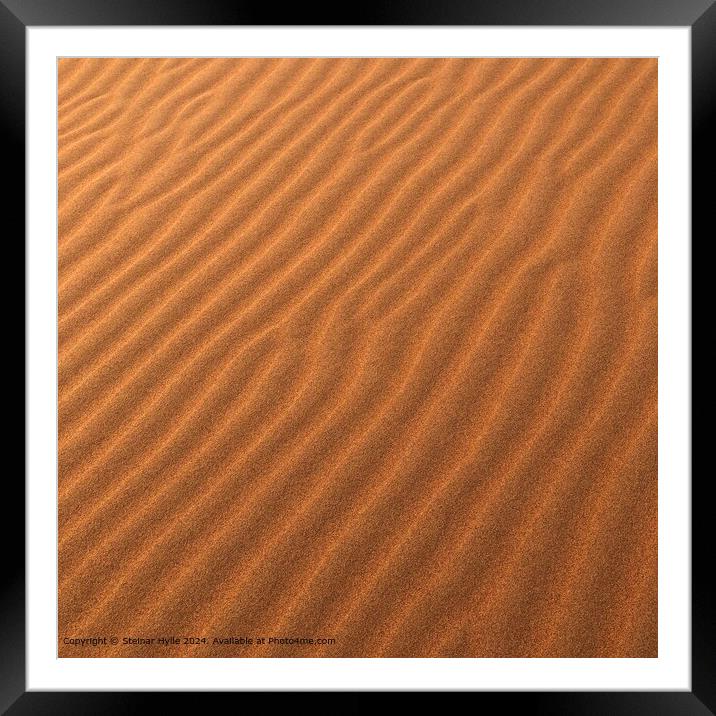 Nazra Desert Sand Dunes Framed Mounted Print by Steinar Hylle
