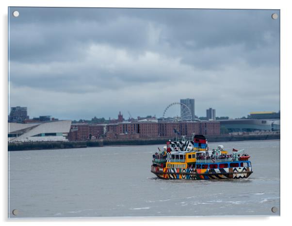 Razzle Dazzle Ferry Crossing Acrylic by Victor Burnside