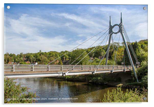 Jackfield Bridge  Acrylic by Ironbridge Images