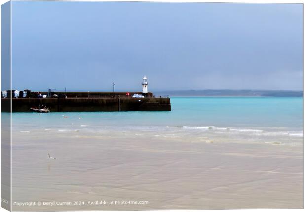 St Ives Cornwall  Canvas Print by Beryl Curran