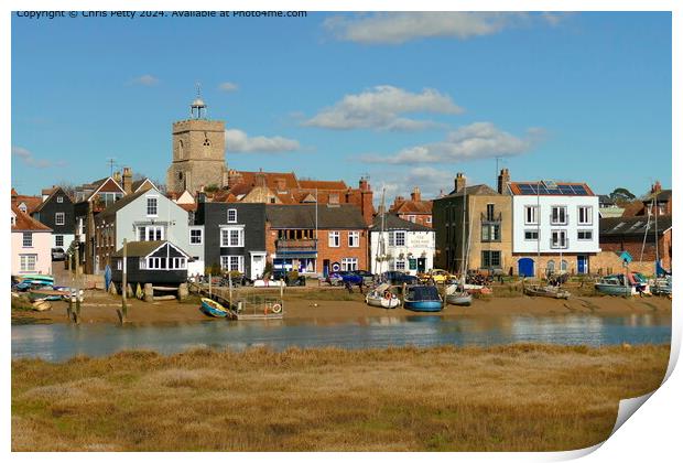 Wivenhoe Waterfront, Essex Print by Chris Petty