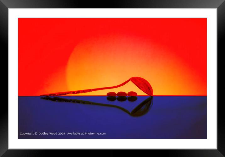 Morning Sun Reflection Abstract Framed Mounted Print by Dudley Wood