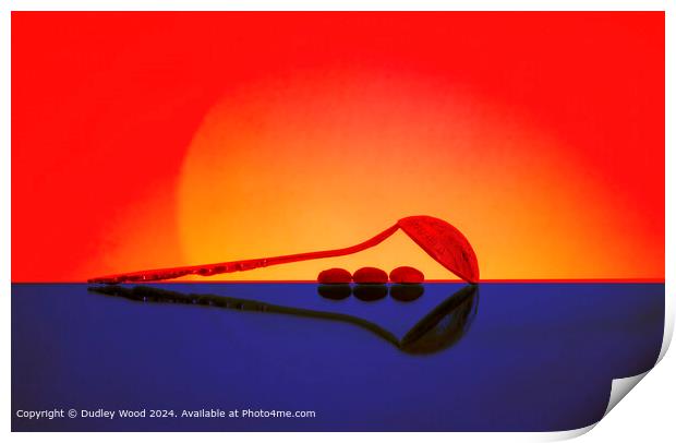 Morning Sun Reflection Abstract Print by Dudley Wood