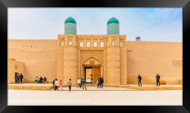Kuhna Ark Khiva: Uzbek Architecture Splendor Framed Print by Margaret Ryan