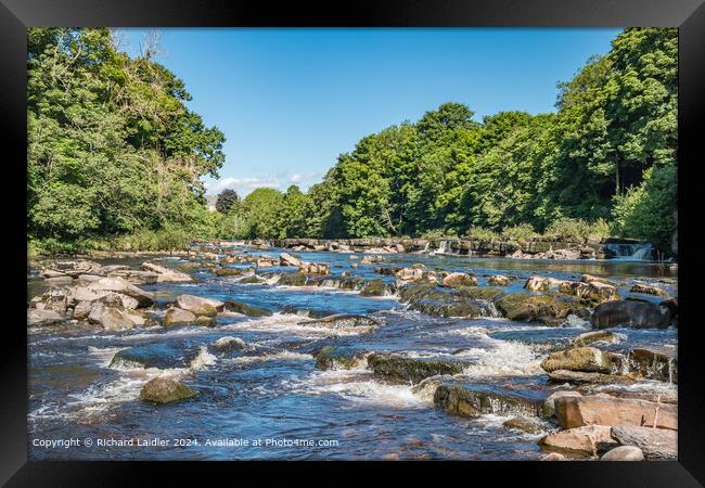 The River Tees at Demesnes Mill, Barnard Castle, Teesdale Framed Print by Richard Laidler