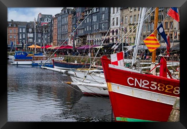 Vieux Bassin Honfleur Street Photography Framed Print by Martyn Arnold