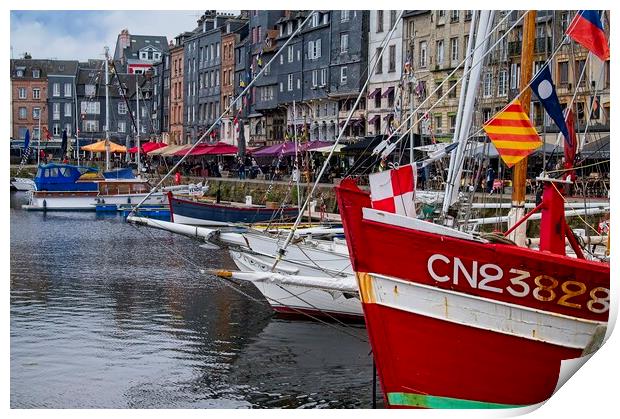 Vieux Bassin Honfleur Street Photography Print by Martyn Arnold