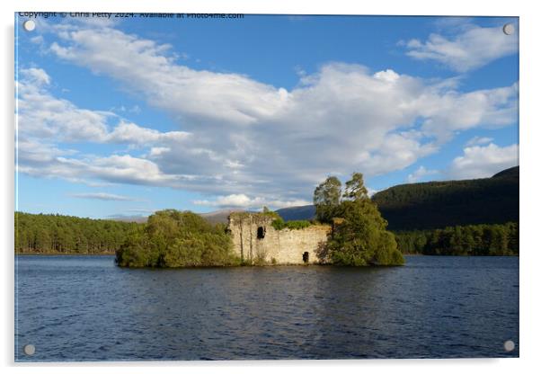 Loch An Eilein Cairngorms Landscape Acrylic by Chris Petty